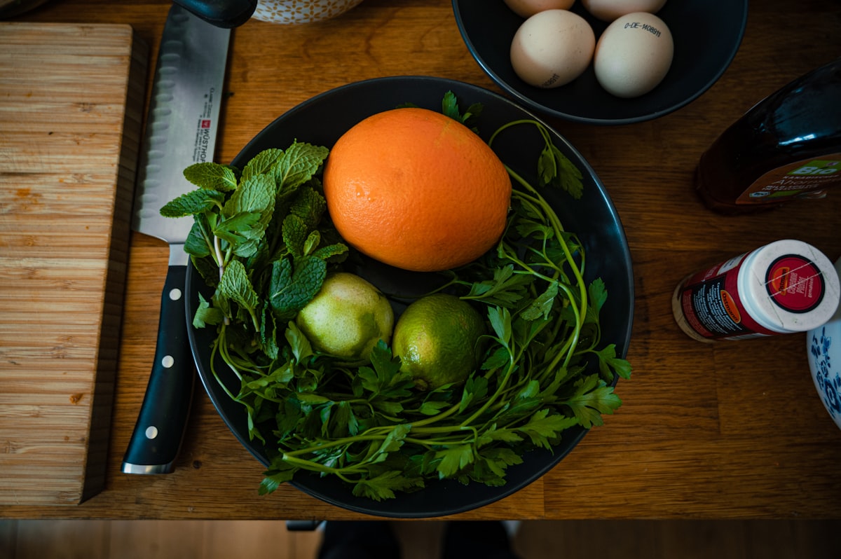 Fresh cooking class in session